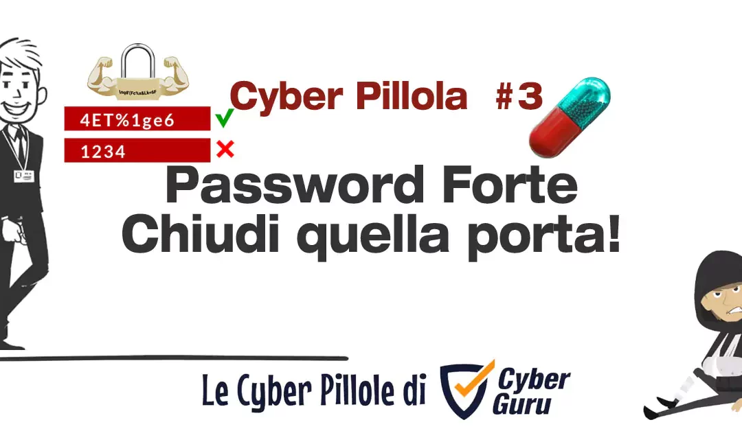 Cyber Pillola – #3 Password – Chiudi quella porta – Password Forte