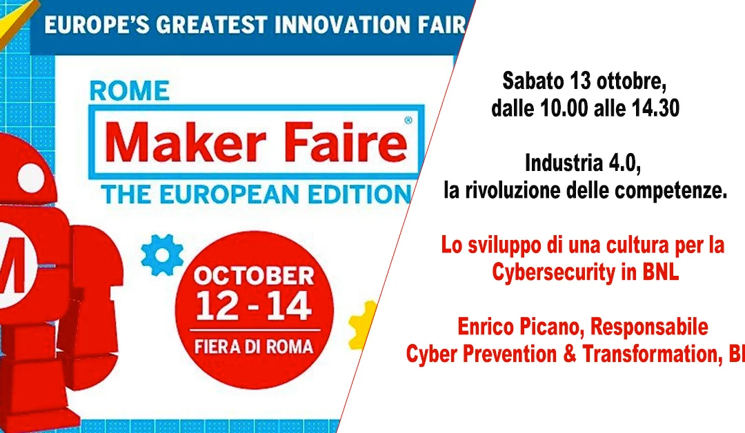 Bnl a Maker Faire sul tema della Cyber Culture