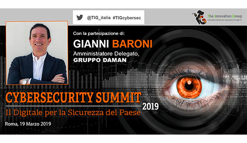 CYBERSECURITY SUMMIT ROMA 2019: 19 marzo