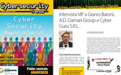 Intervista VIP a Gianni Baroni nel N. 4/2019 della rivista Cybersecurty Trends