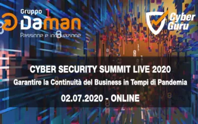 CYBERSECURITY SUMMIT LIVE 2020: 02 luglio