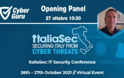 Cyber Guru partecipa all’evento ItaliaSec: IT Security Conference