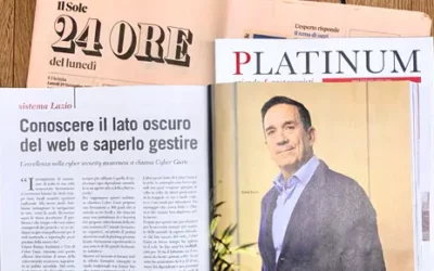 Conoscere il lato oscuro del web e saperlo gestire – rivista Platinum “Aziende & Protagonisti”