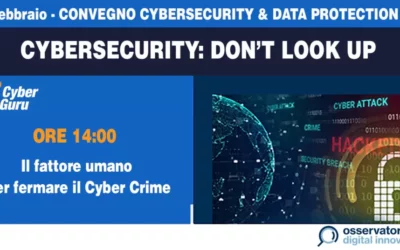 Cyber Guru partecipa al Convegno Cybersecurity & Data Protection