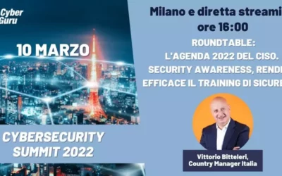 Cyber Guru partecipa al Cybersecurity Summit 2022