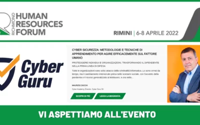 Cyber Guru partecipa allo Human Resources Forum 2022