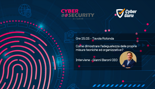 Cyber Guru partecipa a Cybersecurity 360 Summit