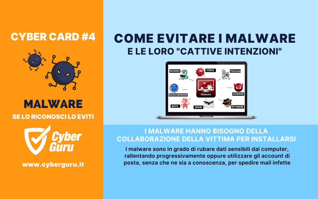 Cyber Card #04 – Come evitare i malware e le loro “cattive intenzioni”