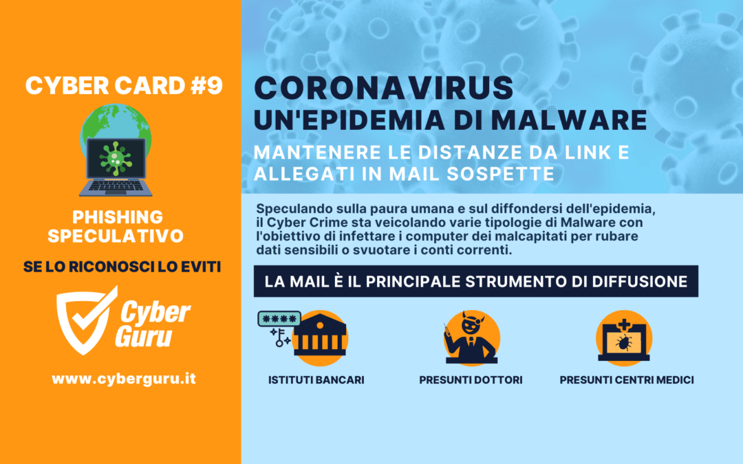 Cyber Card #09 – Coronavirus: un’epidemia di Malware