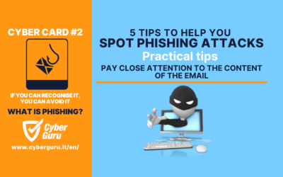 Cyber Card #02 – Phishing: 5 practical suggestions