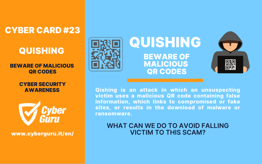 Cyber Card #23 – Qishing beware of malicious QR codes