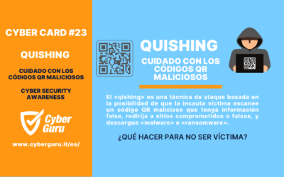 Cibertarjeta n.º 23 – «Qishing», cuidado con los códigos QR maliciosos