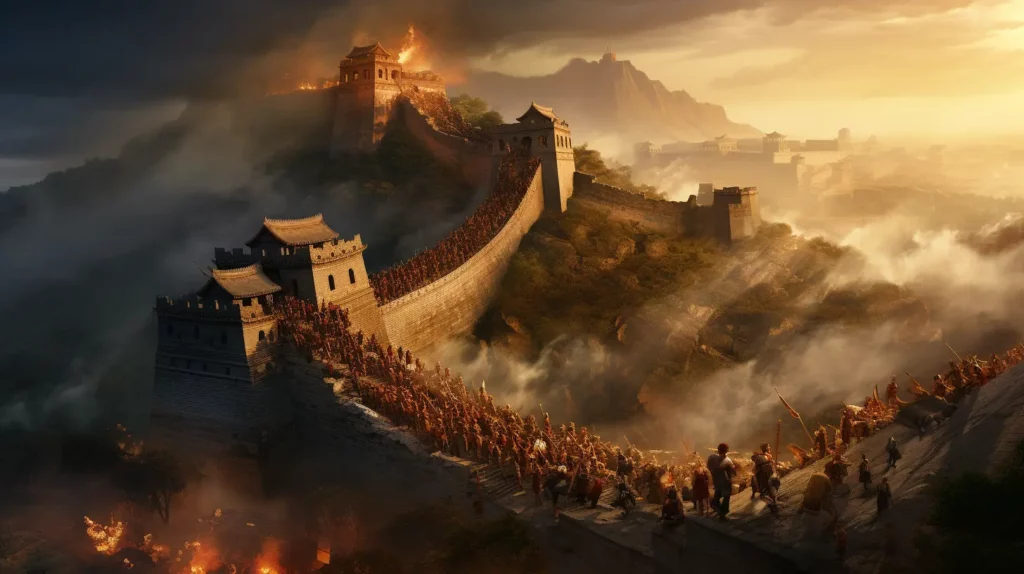 La grande muraglia cinese - creata con midjourney