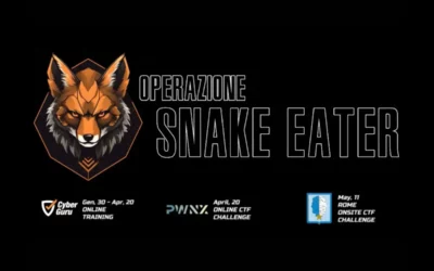 Cyber Guru and the Italian Army present Snake Eater